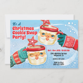 Kerstman Mokken Kerstkoekjes Swap Uitnodiging