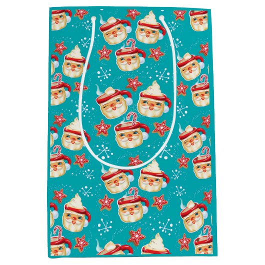 Kerstman Mokken + koekjes Kerst Medium Cadeauzakje (Voorkant)