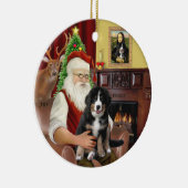 Kerstman + Mona Lisa - Berner MD - 2 verschillende Keramisch Ornament (Rechts)