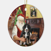 Kerstman + Mona Lisa - Berner MD - 2 verschillende Keramisch Ornament (Links)