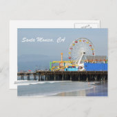 Kerstman Monica Pier Briefkaart (Voorkant / Achterkant)