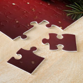 Kerstman Monogram A Voor Kerstcadeaus Legpuzzel (Zijkant)