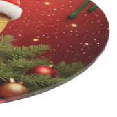 Kerstman Monogram A Voor Kerstcadeaus Snijplank (Hoek)