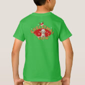 Kerstman Monogram peperkoek Brief Een Jongen T-shirt (Achterkant)