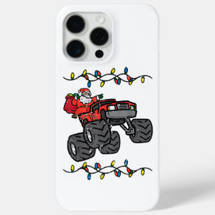 Kerstman Monster Truck Boys Kinder Peuter Yo iPhone 15 Pro Max Hoesje