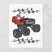 Kerstman Monster Truck Boys Kinder Peuter Yo Informatiekaartje (Achterkant)