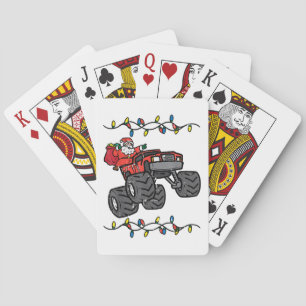 Kerstman Monster Truck Boys Kinder Peuter Yo Pokerkaarten
