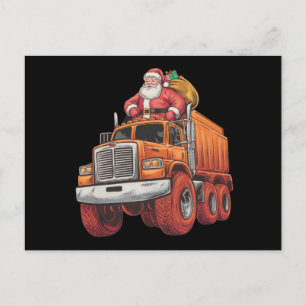 Kerstman Monster Truck Xmas Boys Kinder Briefkaart