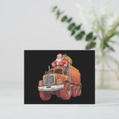 Kerstman Monster Truck Xmas Boys Kinder Briefkaart (Staand voorkant)