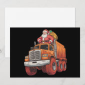 Kerstman Monster Truck Xmas Boys Kinder Feestdagenkaart (Voorkant / Achterkant)