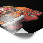 Kerstman Monster Truck Xmas Boys Kinder Foto Afdruk (Hoek)