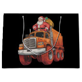 Kerstman Monster Truck Xmas Boys Kinder Groot Cadeauzakje (Voorkant)