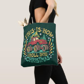 Kerstman Monstertruck Jongens Kerstmis Tote Bag (Dichtbij)