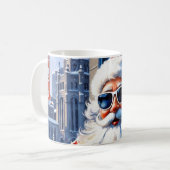 Kerstman Motor City Koffiemok (Voorkant links)