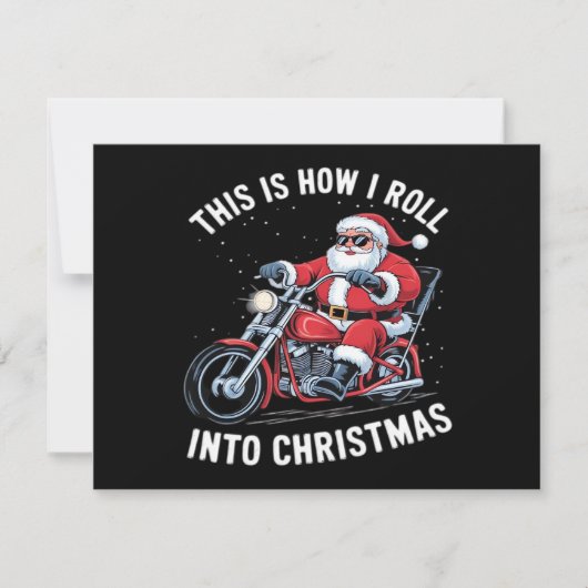 Kerstman Motorfiets Motor Christmas Essenti (Voorkant)
