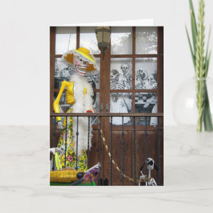 Kerstman muerte feestdagen kaart