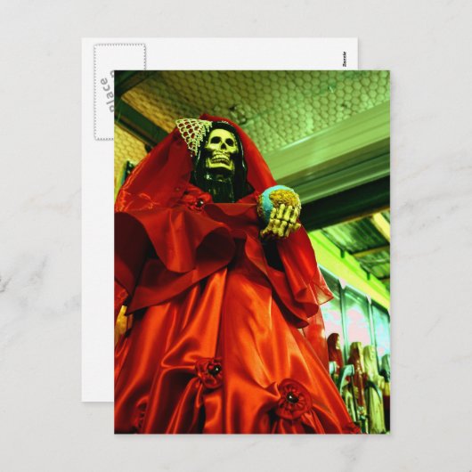 Kerstman Muerte Feestdagenkaart (Voorkant / Achterkant)