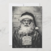 Kerstman Mugshot: Naughty List Misgelopen Kaart (Voorkant)