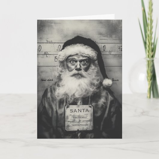 Kerstman Mugshot: Stoute Lijst Misgegaan (Voorkant)