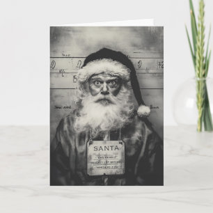 Kerstman Mugshot: Stoute Lijst Misgegaan