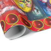 KERSTMAN, MUZIKAAL KERSTFEEST CADEAUPAPIER (Rol Hoek)