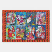 KERSTMAN, MUZIKAAL KERSTFEEST INPAKPAPIER VEL (Voorkant 2)