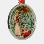  Kerstman n Holly Elegant Kerstversiering Metalen Ornament (Rechts)