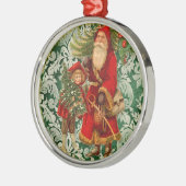  Kerstman n Holly Elegant Kerstversiering Metalen Ornament (Links)