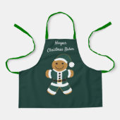 kerstman naam groene kerstman schort (Voorkant)