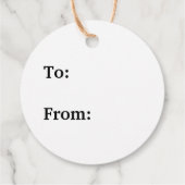 kerstman naar cadeau van kerst bedankjes labels (Achterkant)