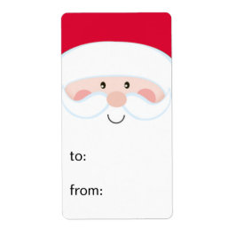 Kerstman Naar Van Cadeautags Etiket