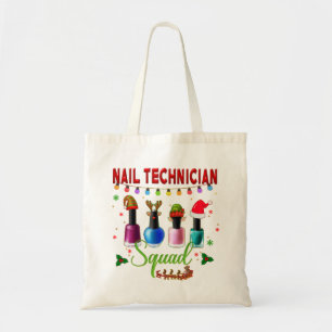 kerstman Nail-technicus Xmas Salon Oders Group Tote Bag