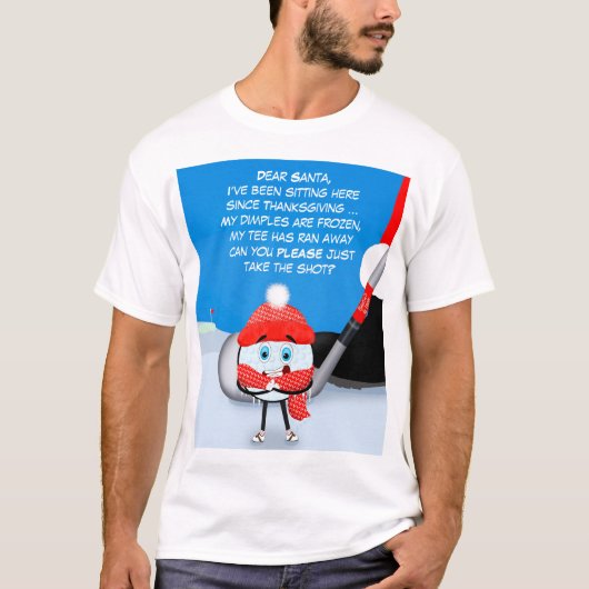 Kerstman Neem De Shot Golfshirt  T-shirt (Voorkant)