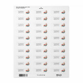Kerstman neemt even pauze etiket (Full Sheet)
