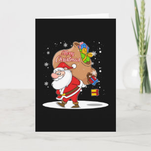 Kerstman nerd kerst cool grappig cadeau idee kaart