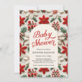 Kerstman Neutrale uitnodiging tot Baby shower (Voorkant)