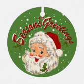 Kerstman No. 1 Metalen Ornament (Voorkant)