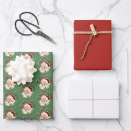 Kerstman No. 1 Seizoensgroeten Inpakpapier Vel