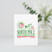 Kerstman Noordpool Hot Chocolate Briefkaart (Staand voorkant)
