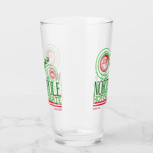 Kerstman Noordpool Hot Chocolate Glas (Links)