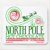Kerstman Noordpool Hot Chocolate Muismat (Voorkant)