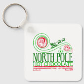 Kerstman Noordpool Hot Chocolate Sleutelhanger (Voorkant)
