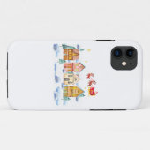 Kerstman Noordpool Kerstdorp Case-Mate iPhone Case (Achterkant (horizontaal))