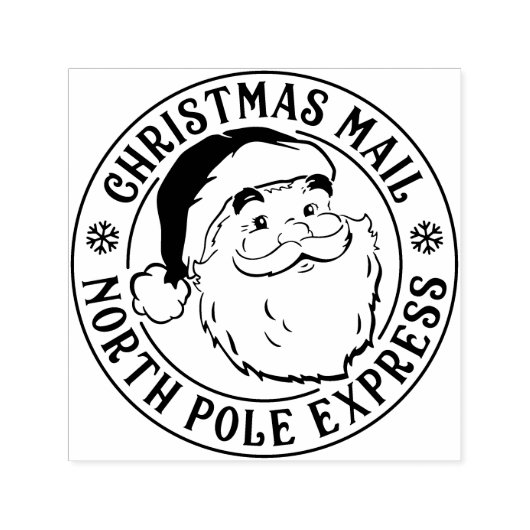  Kerstman Noordpool Levering Kerstmis Zelfinktende Stempel (Design)