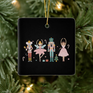 Kerstman Notenkraker Ballet Lieve Feestdagen Keramisch Ornament