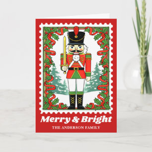 Kerstman Notenkraker Kerst Postzegel Feestdagen Kaart