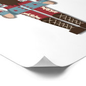 Kerstman Notenkraker Laten we Noten Poster (Hoek)