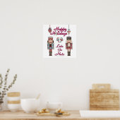 Kerstman Notenkraker Laten we Noten Poster (Keuken)