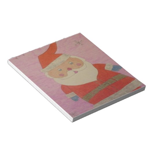  kerstman notitieblok (Schuin)