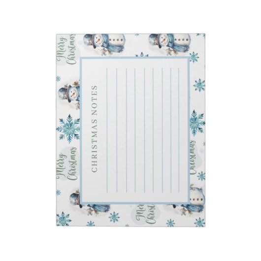 Kerstman Notitieblok (Linkerzijde)